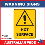 Warning Sign - WS092 - HOT SURFACE